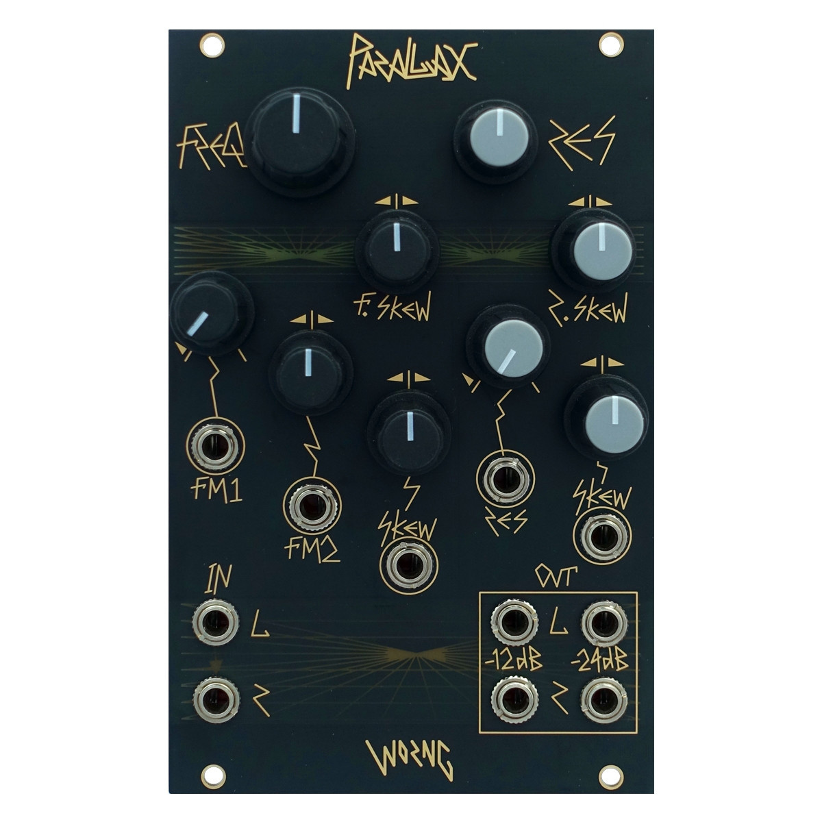 Worng Electronics Parallax Eurorack Stereo Filter Module