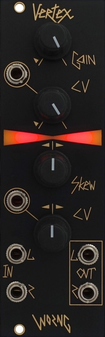 Worng Electronics Vertex Eurorack Stereo VCA Module