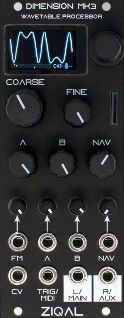 Ziqal Wavetable Processor Eurorack Module