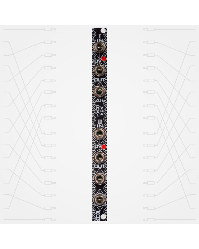 Zlob Modular  Dual VCA Eurorack Module