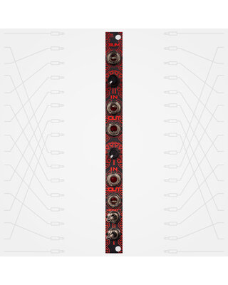 Zlob Modular Miniatt Eurorack Dual Mute Attenuator Module