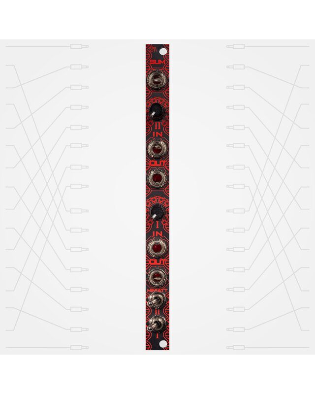 Zlob Modular  Miniatt Eurorack Dual Mute Attenuator Module