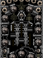 Zlob Modular Trepanator Eurorack Chaotic Synth Voice Module