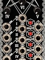 Zlob Modular Vnicursal Eurorack 6 Channel VCA Module