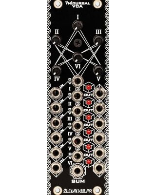 Zlob Modular Vnicursal Eurorack 6 Channel VCA Module