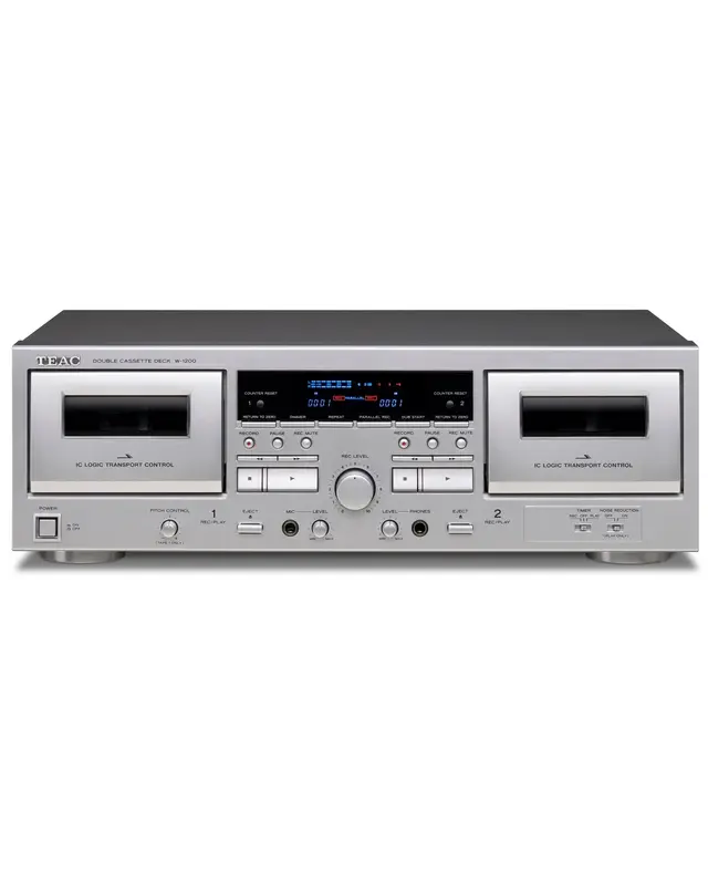 Teac W-1200 Double Cassette Deck Silver