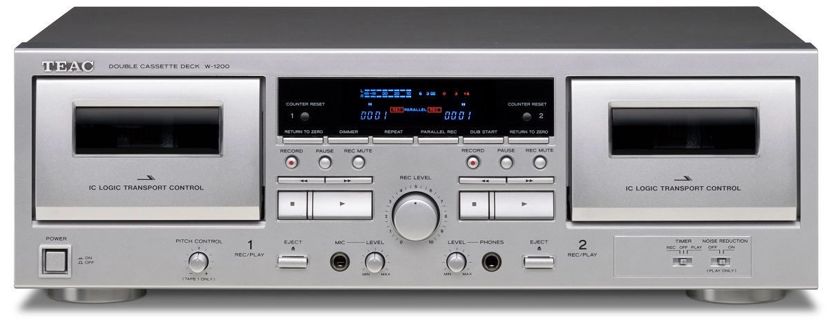 Teac W-1200 Double Cassette Deck Silver