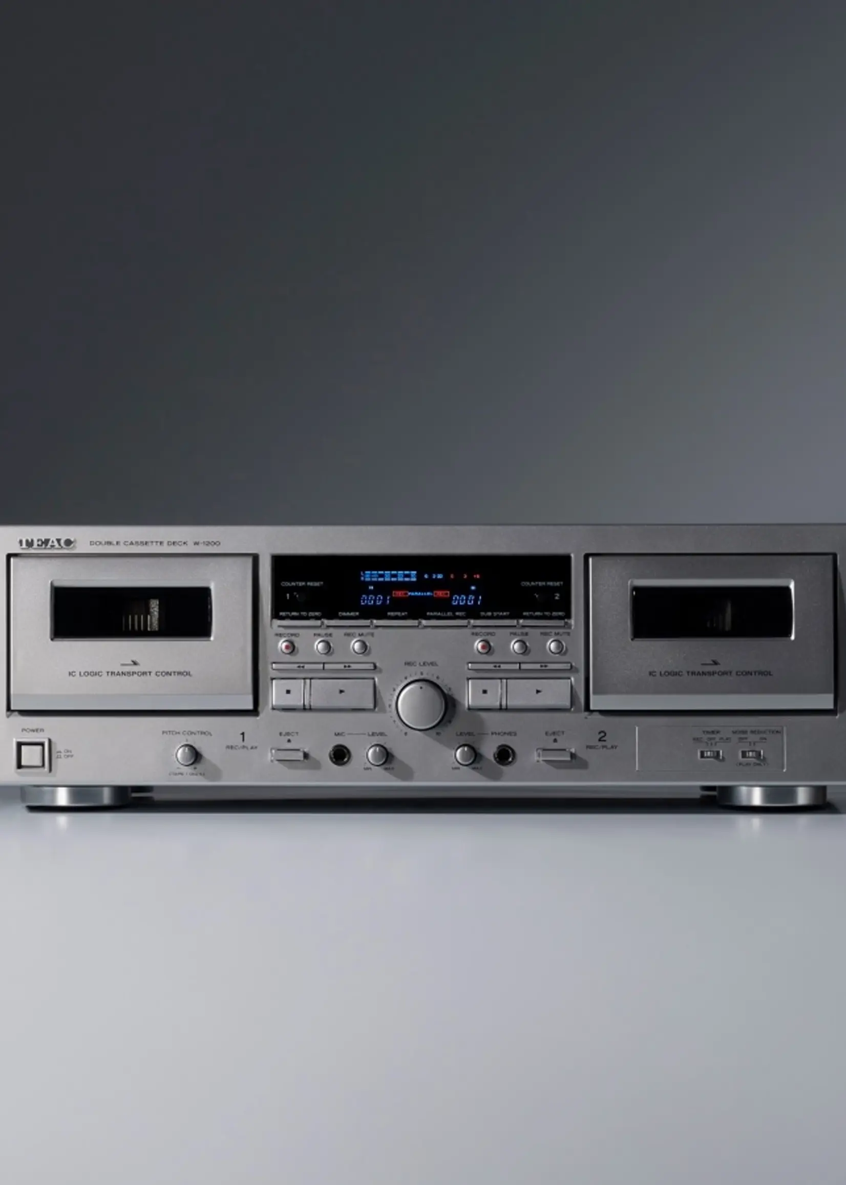 Teac W-1200 Double Cassette Deck Silver