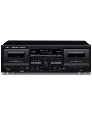 Teac W-1200 Double Cassette Deck Black