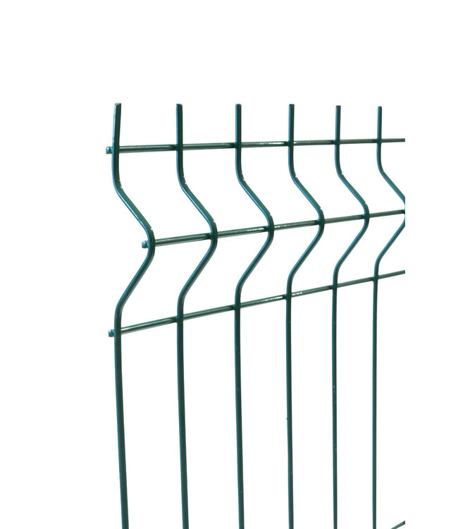 Garmix Clôture à barre unique vert 120cm hauteur 250cm large