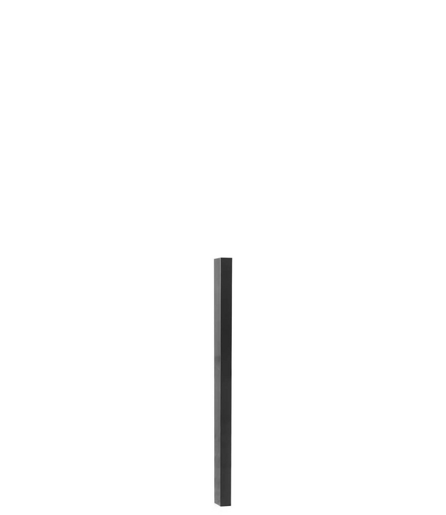 Garmix poteau 4x6cm noir, 140cm de long