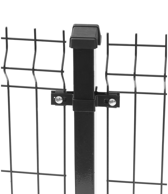 Garmix poteau 4x6cm noir, 140cm de long