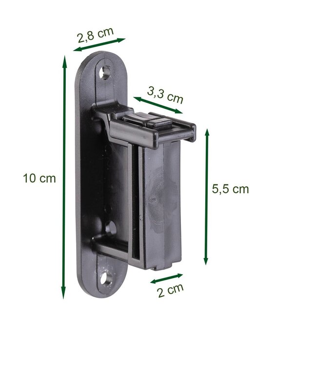 Kence Ruban isolateur 20 à 40mm clip Heavy Duty, 100 pièces