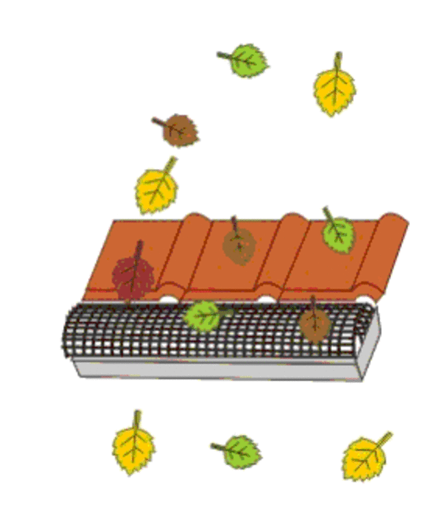 Garmix Séparateur de feuilles Gutterdrain L / Ø 100-150mm 2m.