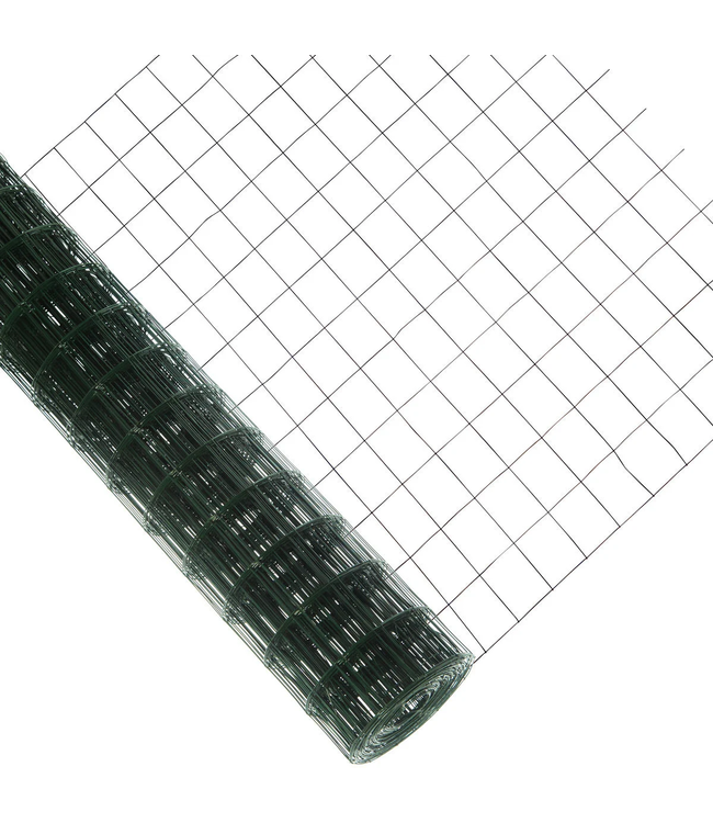 Garmix Grillage de jardin vert 100x75mm 120cm 2mm 25m