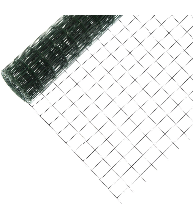 Garmix Grillage de jardin vert 100x75mm 120cm 2mm 25m