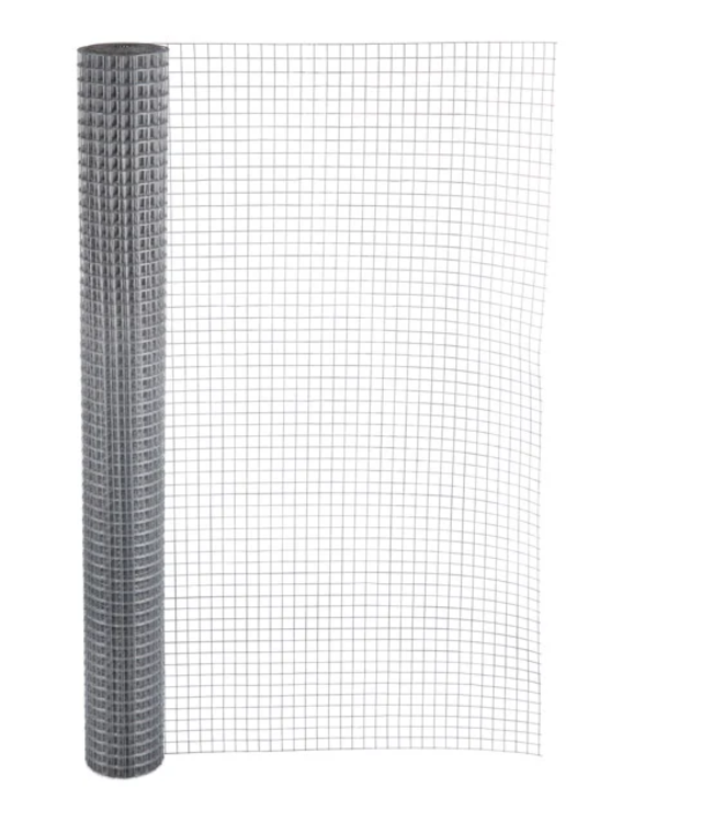 Garmix Grille pour volière 25 x 25mm 1,05mm 150cm x 12,5m Galvanisée