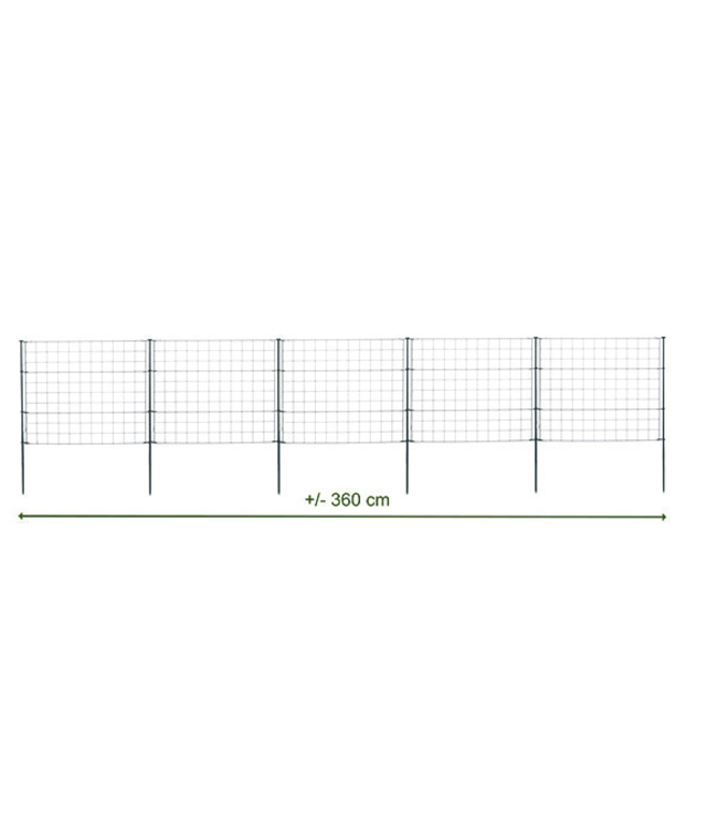 Garmix Evel grillage de jardin 11 pièces 71x71cm 6X6cm vert