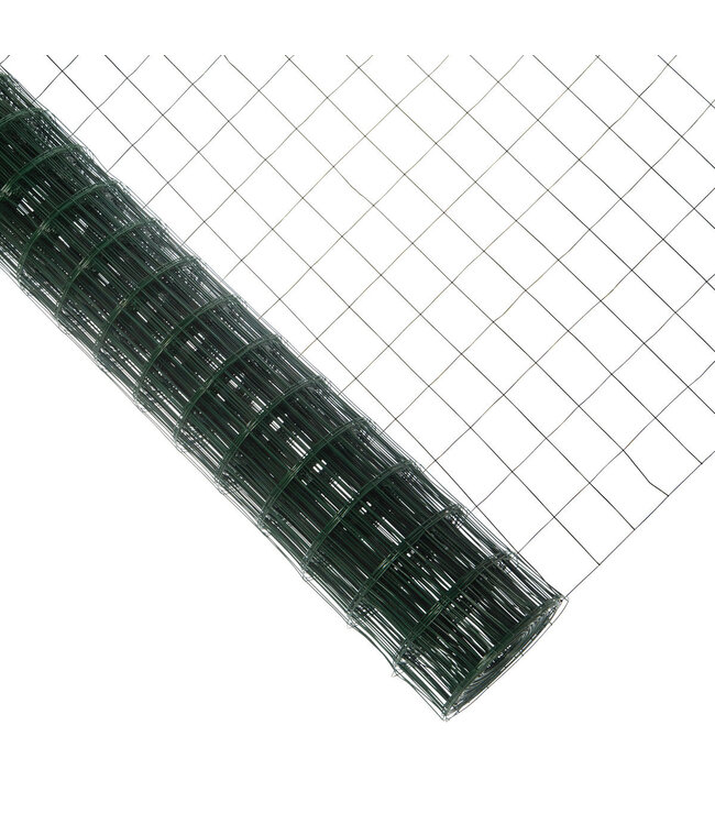 Garmix Grillage de jardin vert 100x75mm 150cm 2mm 25m