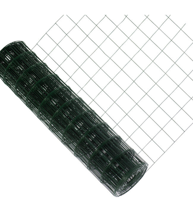 Garmix Grillage de jardin vert 100x75mm 100cm 2mm 25m