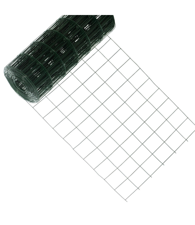 Garmix Grillage de jardin vert 100x75mm 60cm 2mm 25m