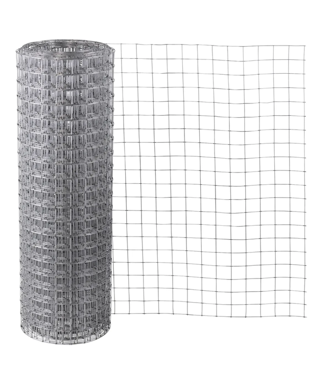 Garmix Grillage de jardin 50x50mm 1,4mm 100cm x 25m galvanisé