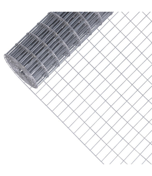 Garmix Grillage de vollière 25 x 50mm 2,1mm 50cm x 5m Galvanisé
