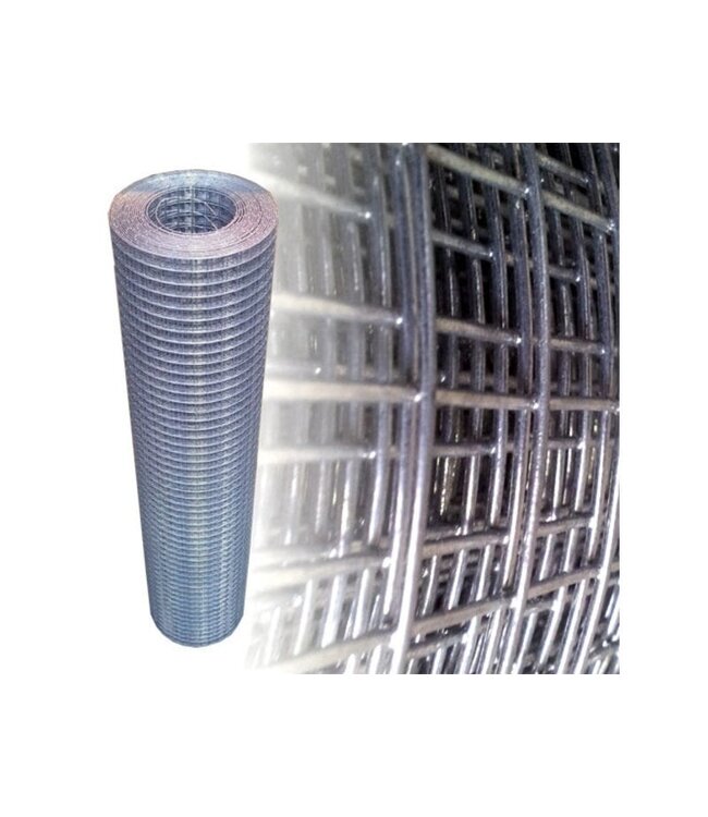 Garmix Grille pour volière 25x25mm 2mm 100cm x 10m galvanisé