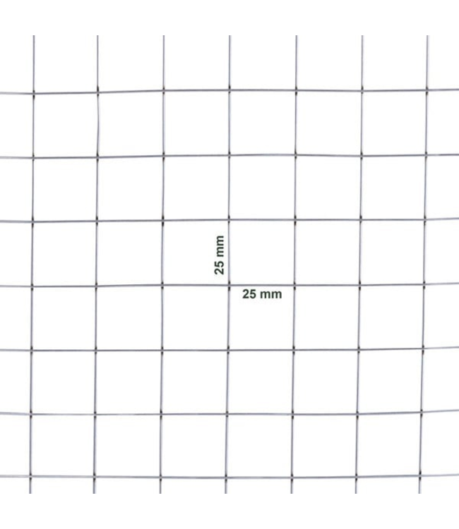 Garmix Grille pour volière 25 x 25mm 1mm 50cm x 25m Galvanisée
