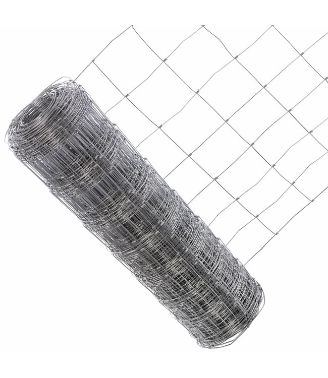 Kence Grillage à mouton 80cm 15cm 2.40/3.00mm 50m Galvanisé lourd