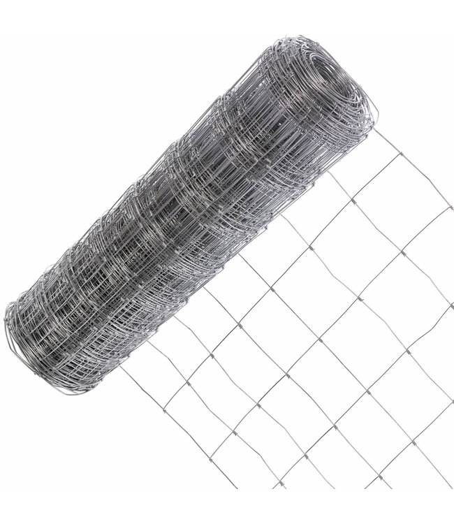Kence Grillage à mouton 80cm 15cm 2.40/3.00mm 50m Galvanisé lourd