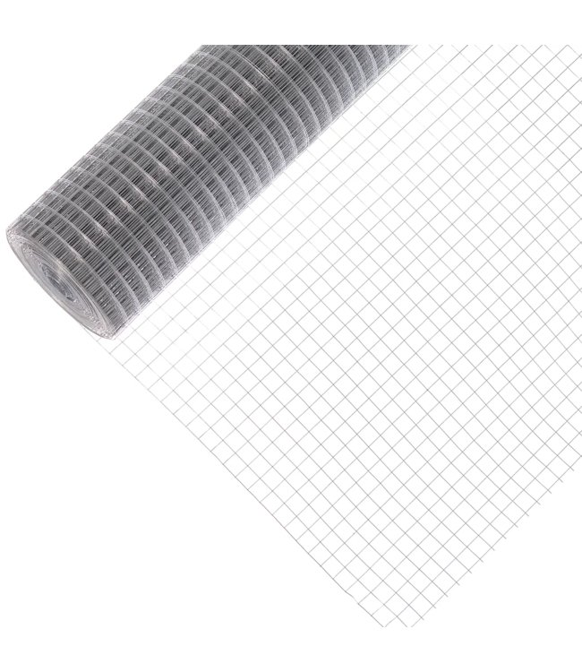 Garmix Grillage de vollière 25 x 25mm 0,75mm 100cm galvanisé (par mètre)
