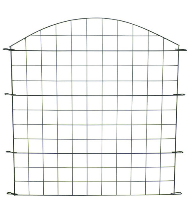 Garmix Grillage de jardin convexe 11 pièces 71x79cm 6X6cm vert