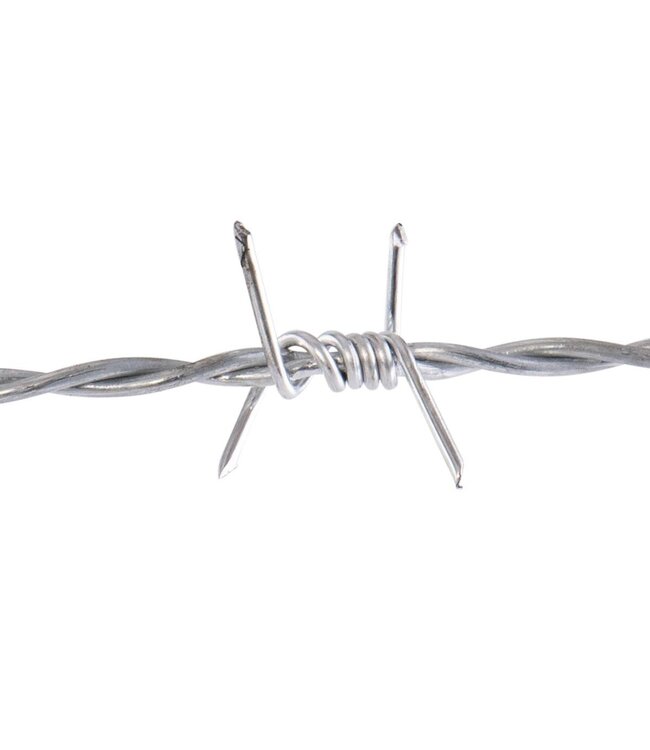 Garmix Fil de fer barbelé / fil de fer pointu 100m. (2 fils 1,7mm)