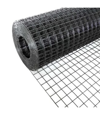 Kence Gaze de volière 25x25mm 1.00mm 100cm x 1m Acier inoxydable revêtu de noir