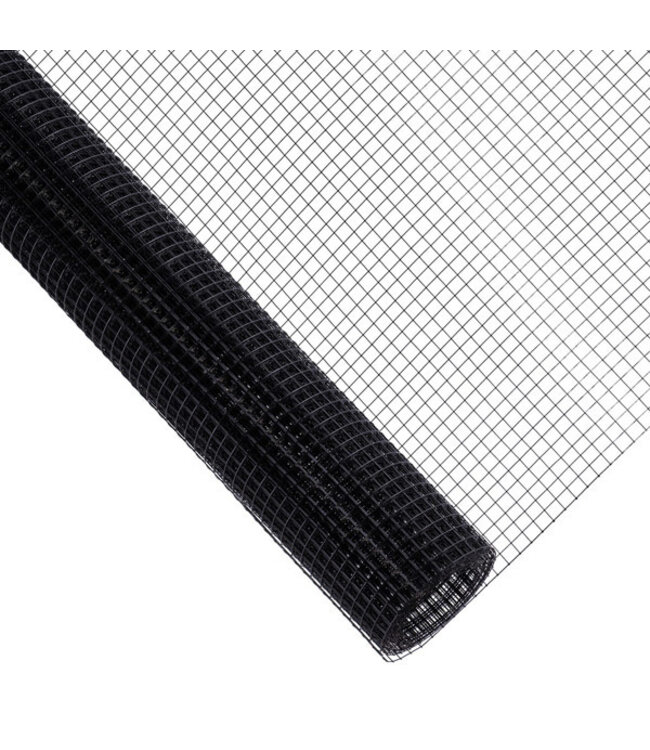 Kence Gaze de volière 12x12mm 1.00mm 100cm x 1m Acier inoxydable revêtu de noir