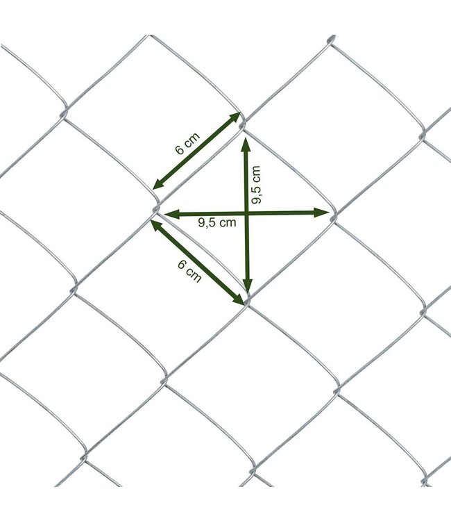 Garmix Grillage simple torsion 60x60mm 1.8mm 80cm 25m Galvanis≈Ω