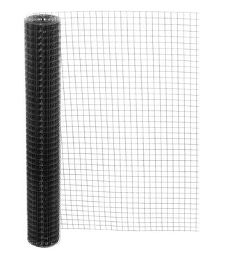 Kence Gaze de volière 25x25mm 2.00mm 100cm x 1m Acier inoxydable revêtu de noir