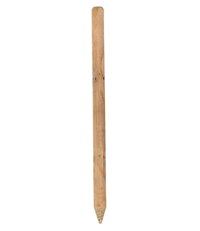 Garmix Poteaux Ronds en bois imprégnés fraisées marron 150cm 6cm