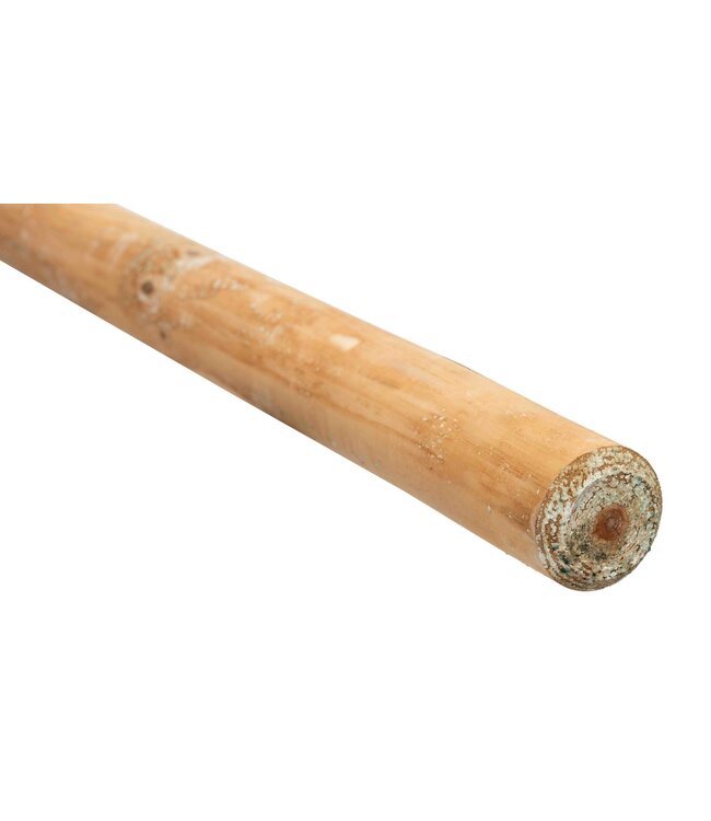 Garmix Poteaux Ronds en bois imprégnés fraisées marron 150cm 6cm