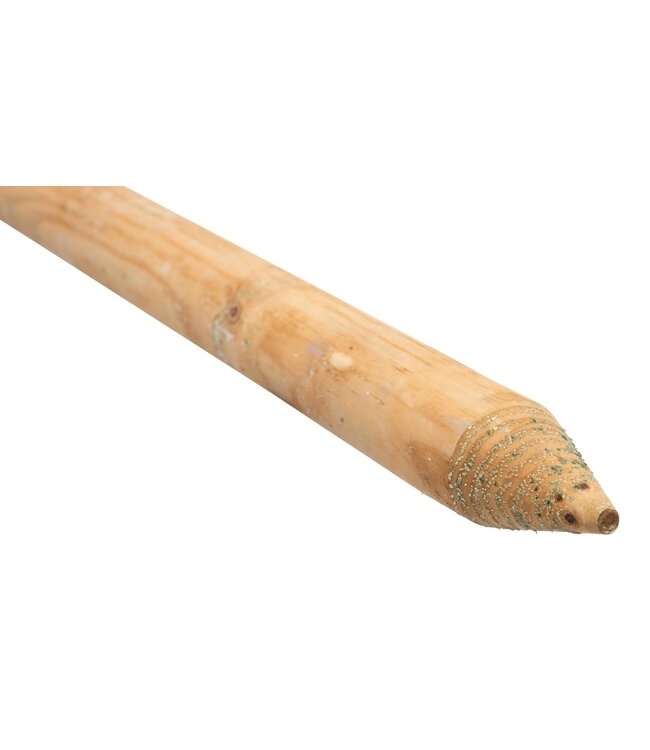 Garmix Poteaux Ronds en bois imprégnés fraisées marron 150cm 6cm