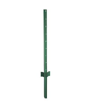Garmix Poteaux en métal W Mesh 195cm vert, 11 pièces