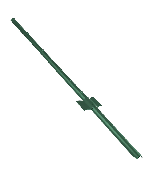 Garmix Poteaux en métal W Mesh 165cm vert, 11 pièces
