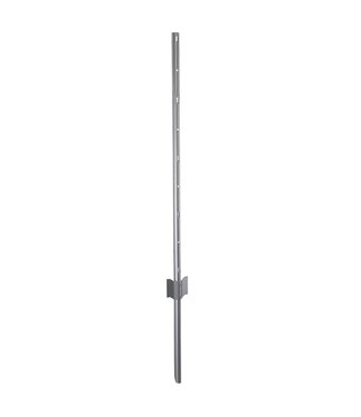 Garmix Poteaux en métal W Mesh 165cm gris argenté, 11 pièces
