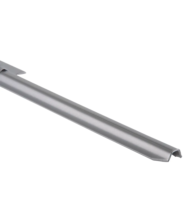 Garmix Poteaux en métal W Mesh 165cm gris argenté, 11 pièces