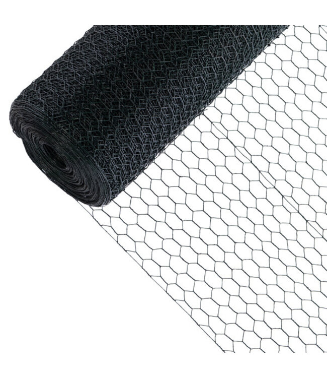 Garmix Grillage à poules 25x25mm 1mm 50cm 25m vert