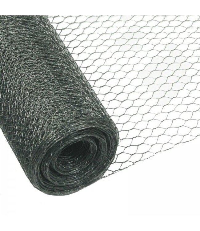 Garmix Grillage à poules 25mm 0,60mm 150cm x 50m galvanisé