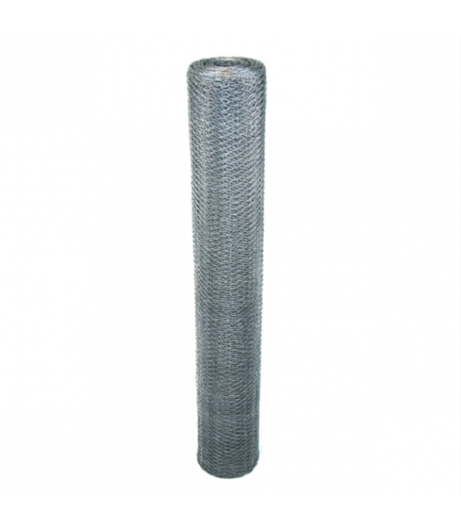 Garmix Grillage à poules 25mm 0,60mm 100cm x 25m galvanisé