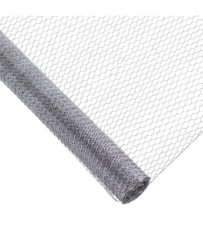 Garmix Grillage à poules 13x13mm 0,7mm 75cm 10m galvanisé