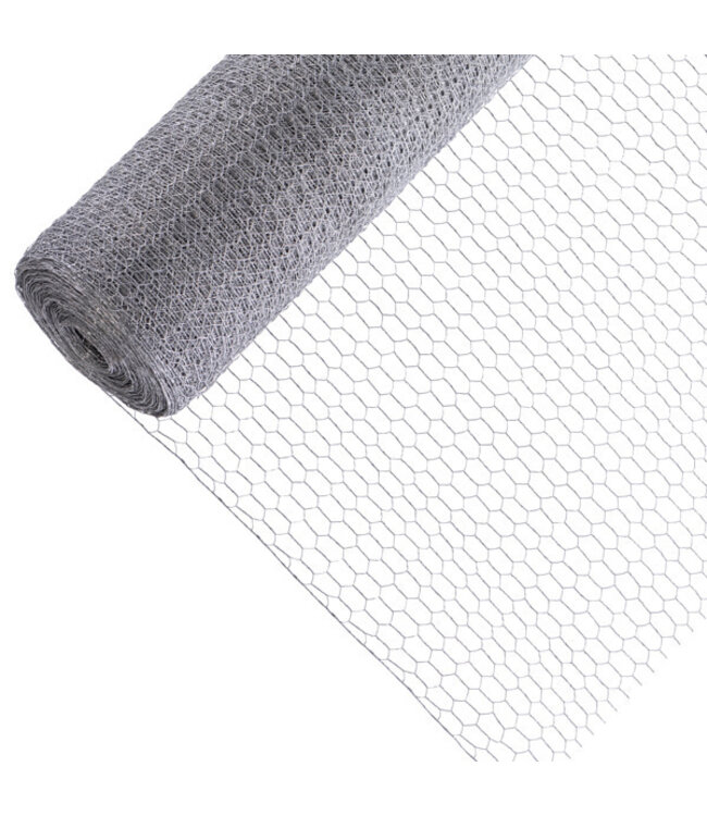 Garmix Grillage à poules rouleau 50m. 50cm. 13mm. 0,7mm galvanisée